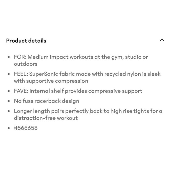 Athleta Ultimate Space Dye Crop In Supersonic Womens Small Longline Sports Bra - Picture 8 of 8